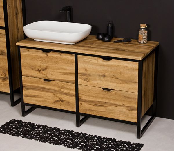 Badmöbel Cosmo, Breite 120 cm, Aufsatzbecken weiß, CS1262