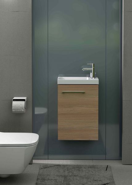 Gäste-WC Möbel GEOS, Breite 40 cm, Eiche hell