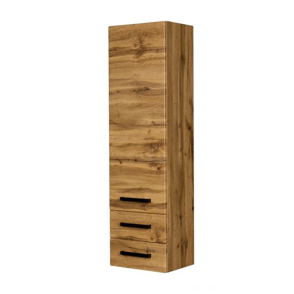 Hochschrank, FOKUS LOFT, 1 Türe, 2 Schubladen, Eiche Natur, vormontiert