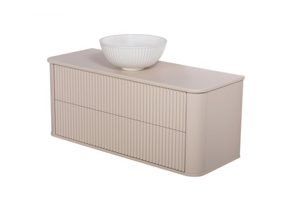 Badmöbelset Lilia 120 cm Sand mattiert | Quentis Badshop