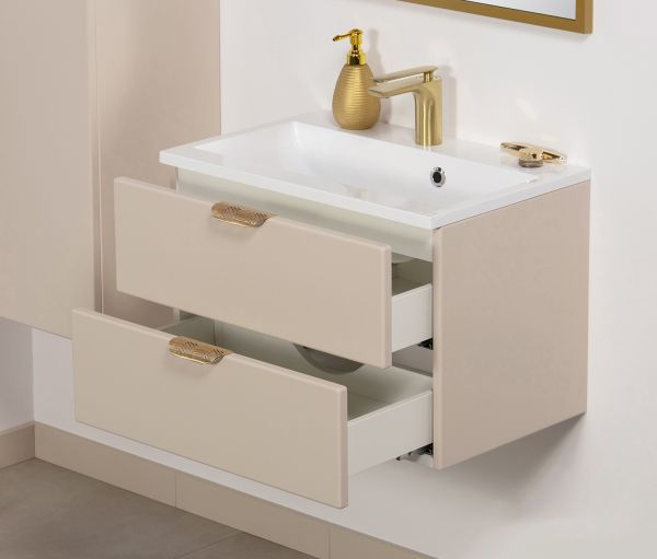 Quentis Badmöbel Magnolia 60 cm, sand satiniert (MAG60-SN)