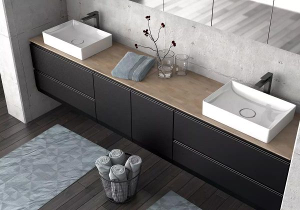 Waschtischplatte Eiche