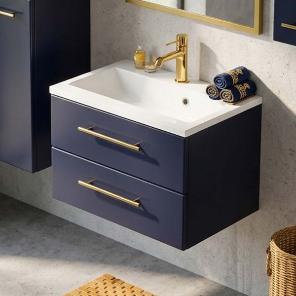 Badmöbelset BELLI Breite 60 cm - Marineblau matt