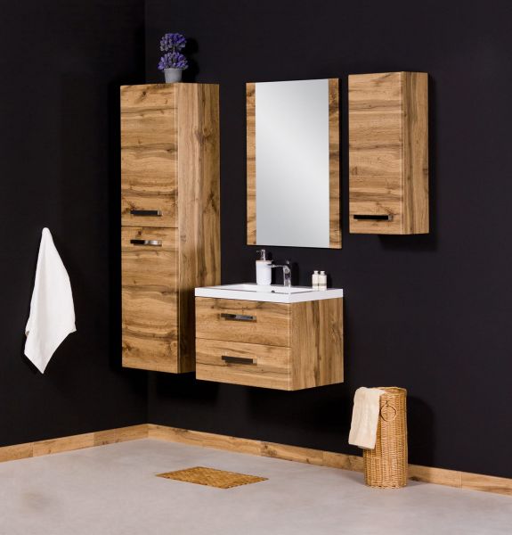 Badmöbel Set GENUA 60, Eiche Natur (GE6262)