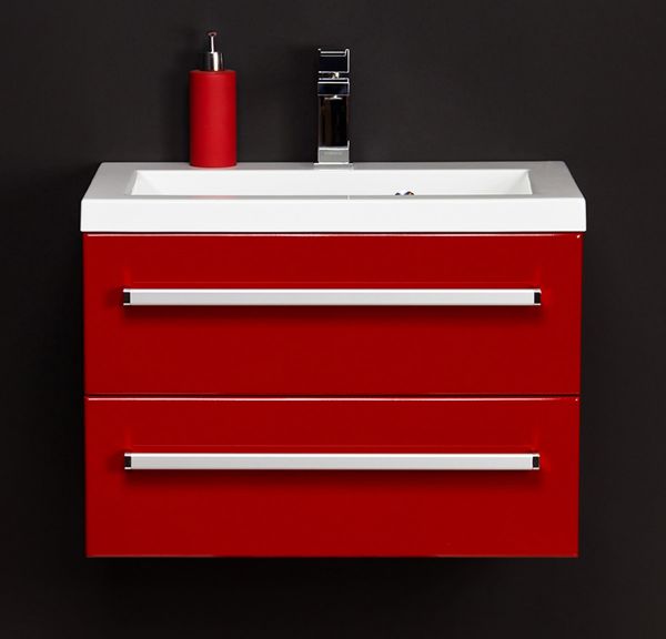 Badmöbel Melinda 60 cm, rot glänzend (MA6222)