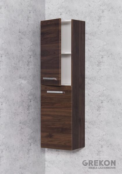 Badschrank mit 2 Türen, nuss