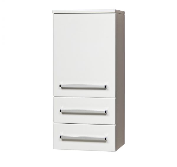 Badschrank MIDI, weiß, 2 Schubladen, 1 Türe (HSM472S)