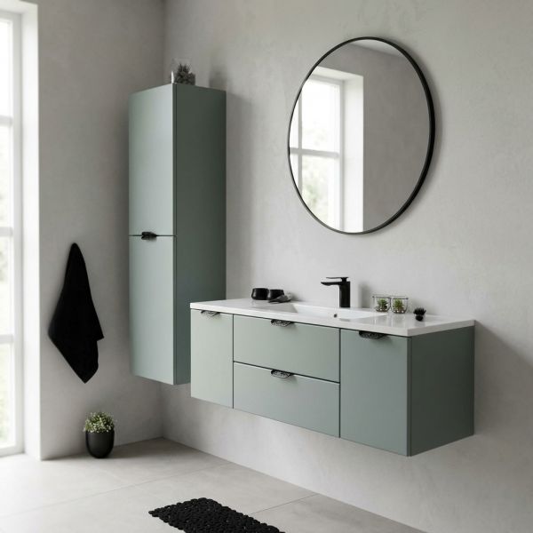 Badmöbel MAGNOLIA 120 cm, Gletscherblau (MAG120-BK)