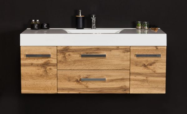 Badmöbel Zeno, Breite 120 cm, Eiche Natur