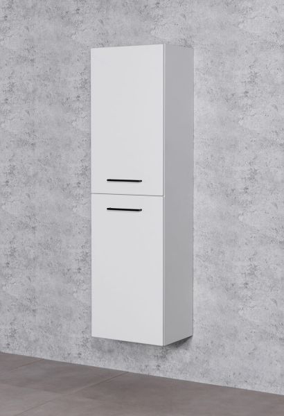 Badschrank DOMINO weiß matt Breite 45 cm 2 Türen, vormontiert DOMHSB