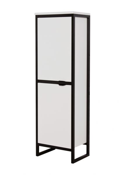 Badschrank COSMO, weiß-schwarz, CS4047