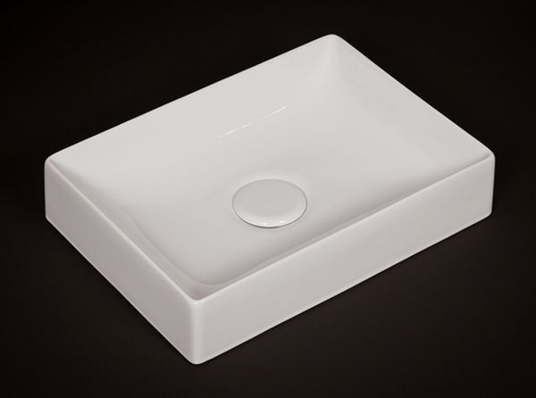 Keramik-Aufsatzwaschtisch FLOPPY B 50 H 11 T 36 cm, weiß