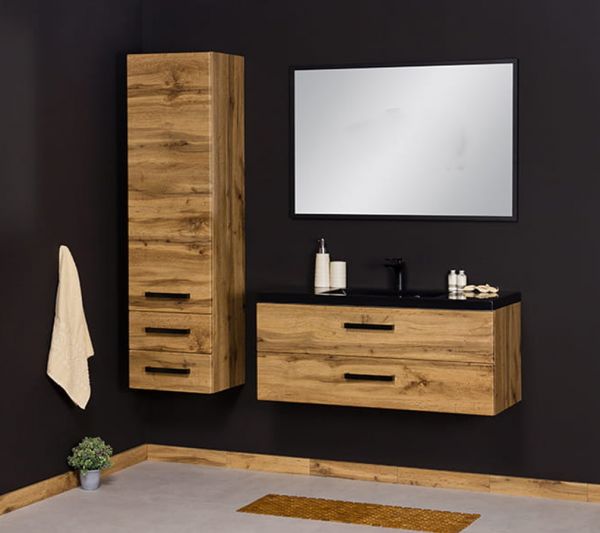 Hochschrank SUSAN-LOFT, 2 Schubladen (HSG622S-L)