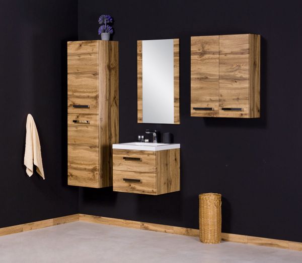 Badmöbelset GENUA, Breite 50 cm, eiche Natur (GE5262)