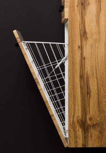 Badschrank SUSAN-LOFT mit Wäschekorb (HSG62WK-L)