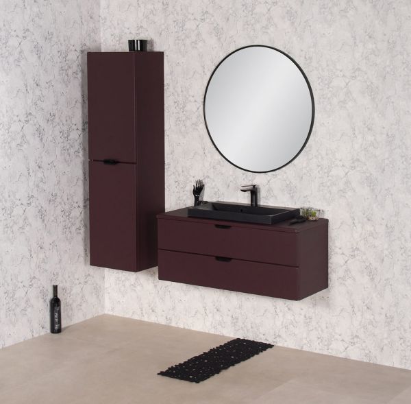 Waschplatz MAGNOLIA 100 cm, Bordeauxrot (MAG100-BRS)