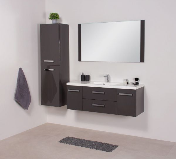 Badmöbel Genua, 120 cm, grafitgrau (GE3266-C)