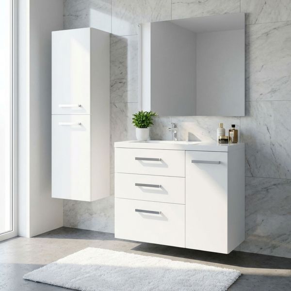 Badmöbelset GENUA 90 XL, Badhochschrank als Zubehörmöbel