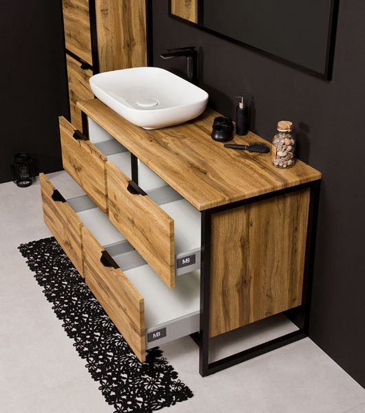 Badmöbel Cosmo, Breite 120 cm, Aufsatzbecken weiß, CS1262