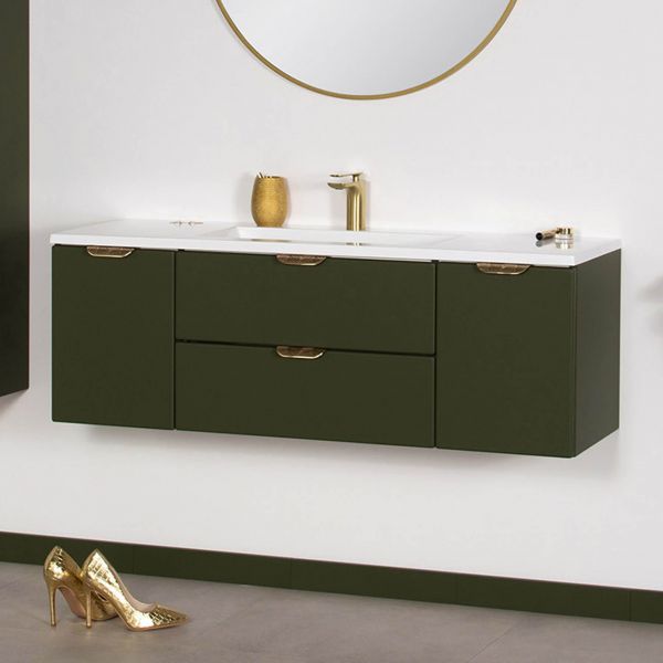 Badmoebel Set MAGNOLIA 120 cm olivgrün MAG120-OK