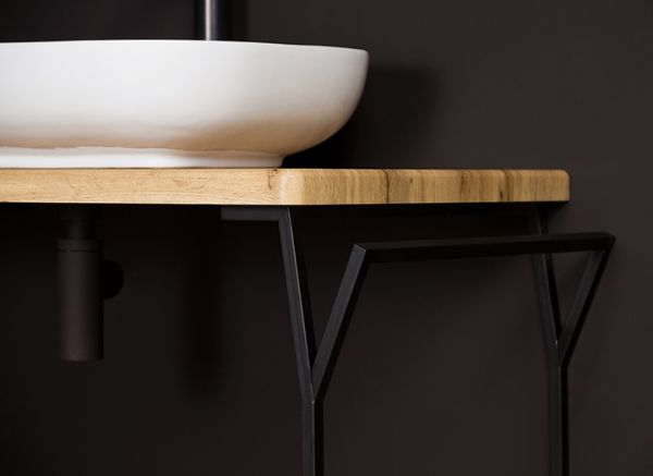 Badmöbel Cosmo-Loft, Breite 100 cm, Aufsatzbecken weiß, CS1062-LOFT