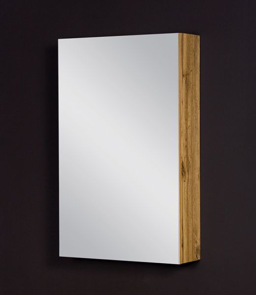 Spiegelschrank Breite 50 cm, Eiche Natur, vormontiert