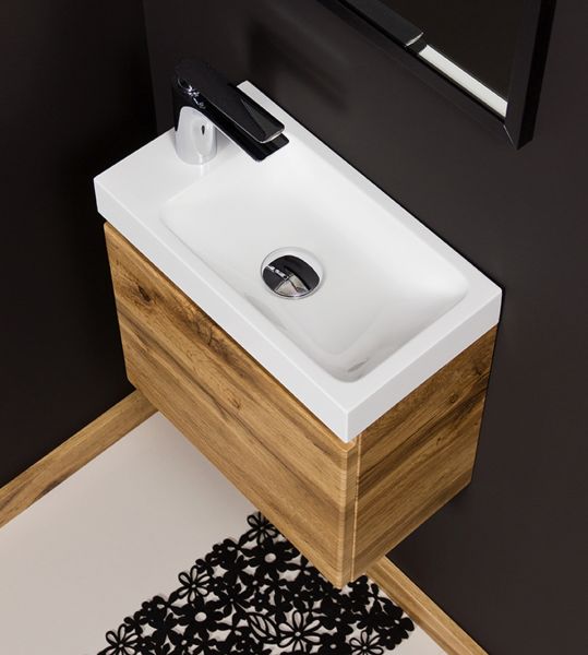 Badmöbel Faros, Breite 40 cm, Holzedekor Eiche Natur, FZ4062C