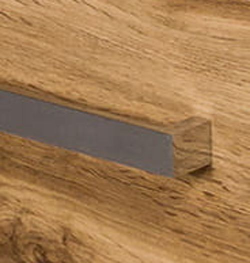 Badmöbel GENUA 120 cm, Eiche Natur, Waschtischunterbau montiert