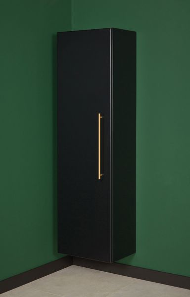Badschrank Novara, Breite 45 cm, schwarz matt