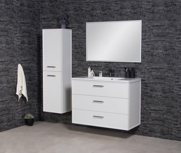 Badmöbelset ANTE 100 cm weiß seidenmatt