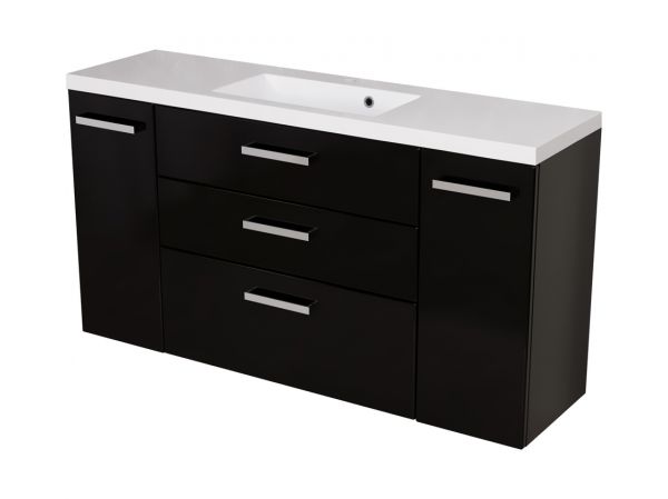 Badmöbel GENUA 140-XL, schwarz