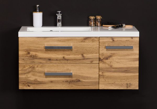 Quentis Badmöbel Genua 90, Eiche Natur (GE9262)