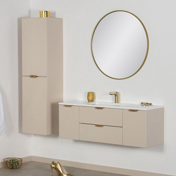Badmöbel MAGNOLIA 120 cm, sand satiniert (MAG120-SN)