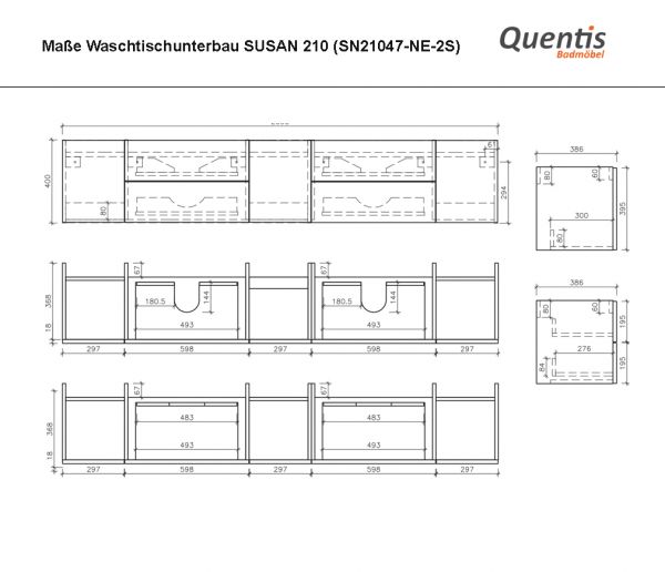 Maßblatt SUSAN 210 WBU