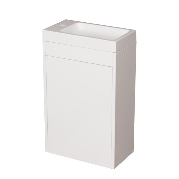 Gäste-WC Möbelset GUEST 40 cm, weiß, montiert