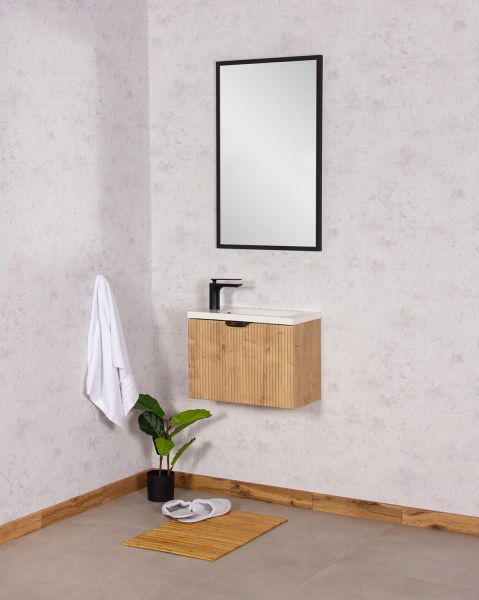 Gäste-WC Möbel FAROS ART, Breite 50 cm, eiche (FRC-NO50)