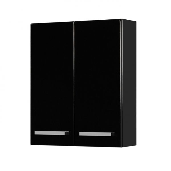 Badschrank Breite 60 cm, schwarz, passend zu ARUVA, GENUA, SUSAN (HS6048)