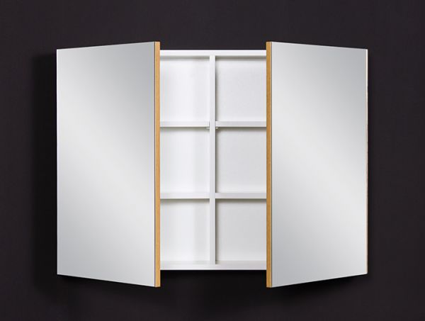 Spiegelschrank Breite 90 cm, Eiche Natur, SPS9062