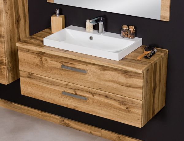 Badmöbel Susan, Breite 100 cm, Eiche Natur (SN1062-2S)