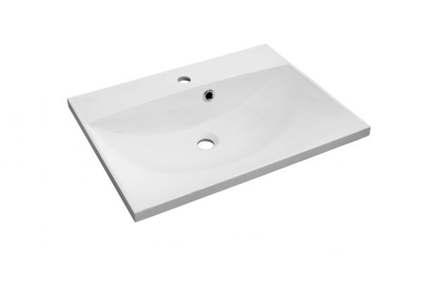 Badmöbel SYDNEY 60 cm, Taupe matt, Waschtisch und Unterschrank (montiert)