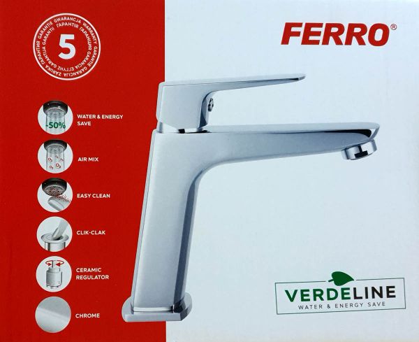 FERRO Waschtischarmatur VITTO VERDELINE, chrom (BVI2VL)