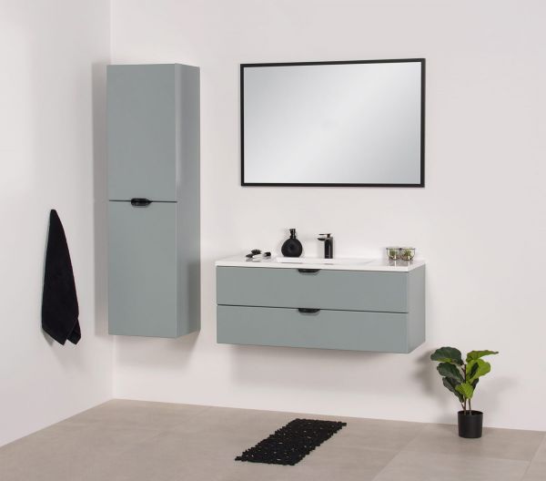 MAGNOLIA Hochschrank, 2 Türen, Gletscherblau, vormontiert