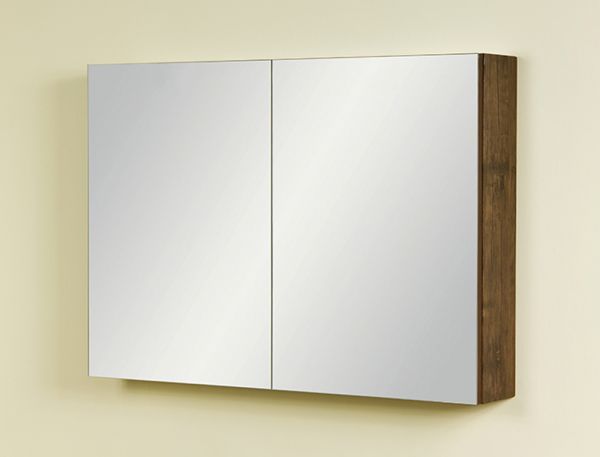 Spiegelschrank Breite 90 cm, Holzdekor antik, SPS9050