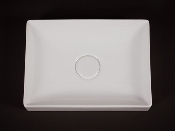 Keramik-Aufsatzwaschtisch FLOPPY B 50 H 11 T 36 cm, weiß