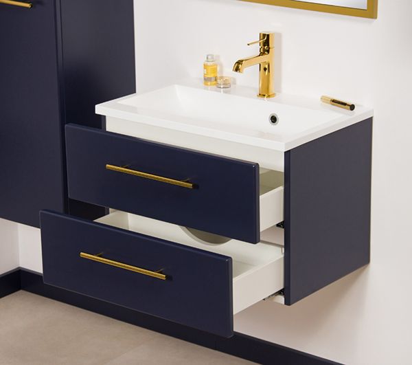 Waschplatz Belli, Breite 60 cm, Marineblau matt (BL6049)