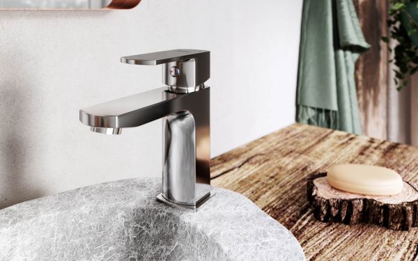 FERRO - Waschtischarmatur ALBA VERDELINE, Chrom, inkl. Ablaufgarnitur