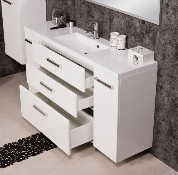 Waschbeckenunterschrank mit 3 Softclose-Schubladen