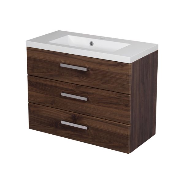 Waschplatzset Genua, Breite 80 cm, Waschtischunterschrank inkl. Waschtisch