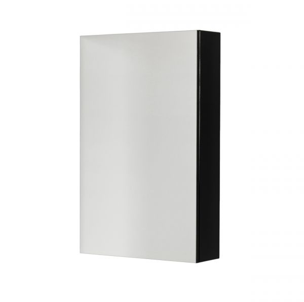 Spiegelschrank Breite 50 cm schwarz glänzend vormontiert SPS5048