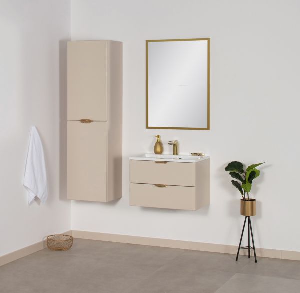 Quentis Badmöbel Magnolia 60 cm, sand satiniert (MAG60-SN)